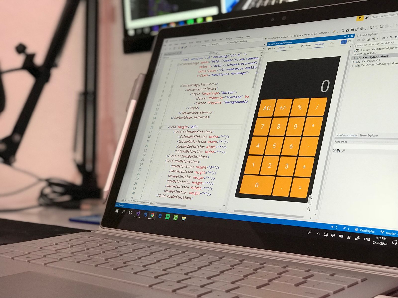 Building and coding a website on a laptop at the Wedū Media studio
